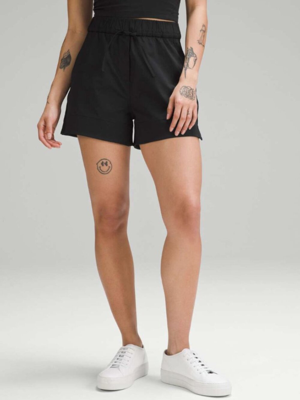 Lululemon Cinchable Waist High-Rise Woven Shorts 3.5” – Black – XXS – NWT